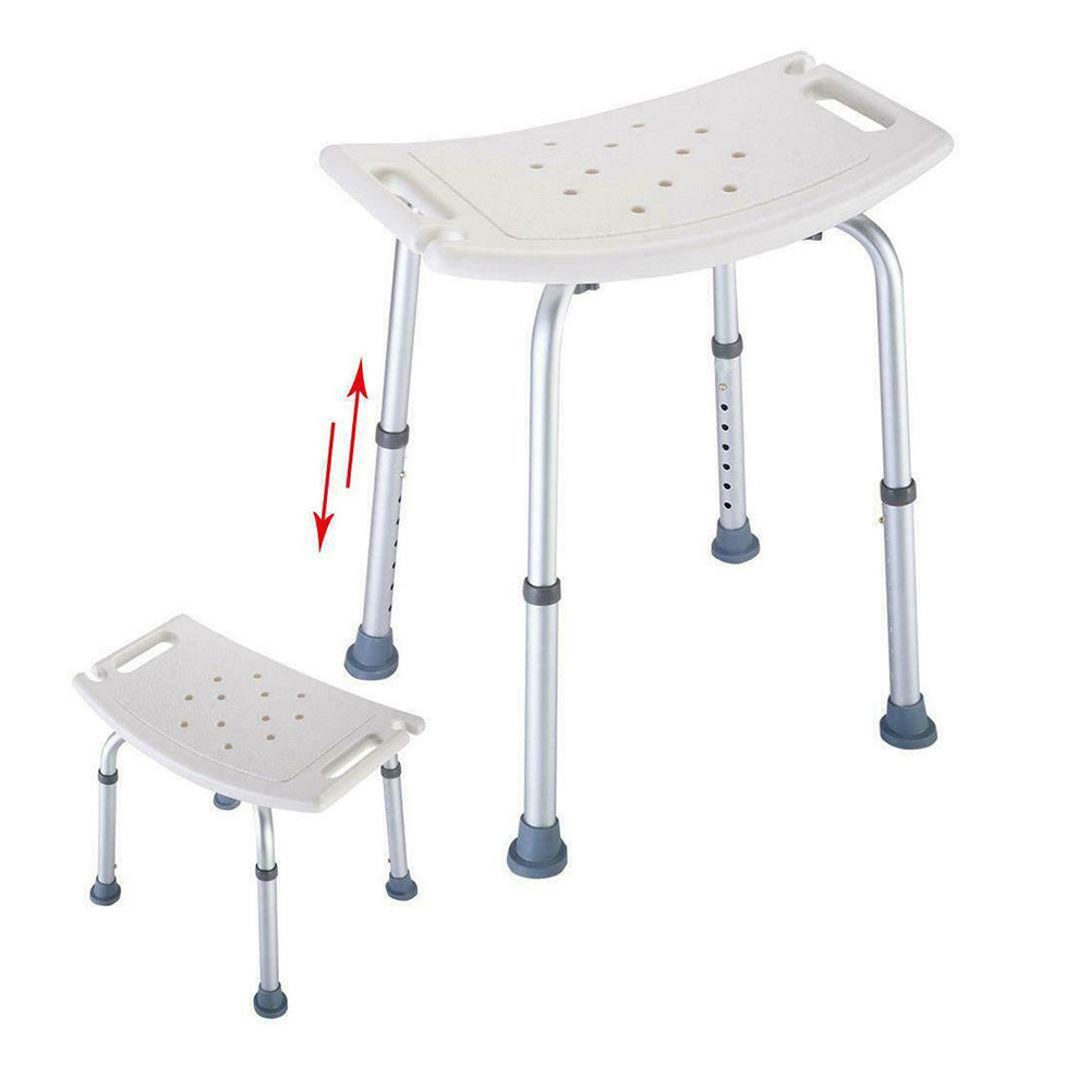 Arthritis Sufferers! This Handicapped Bathroom Bath Stool is expertly designed for those who require additional support while bathing, close up