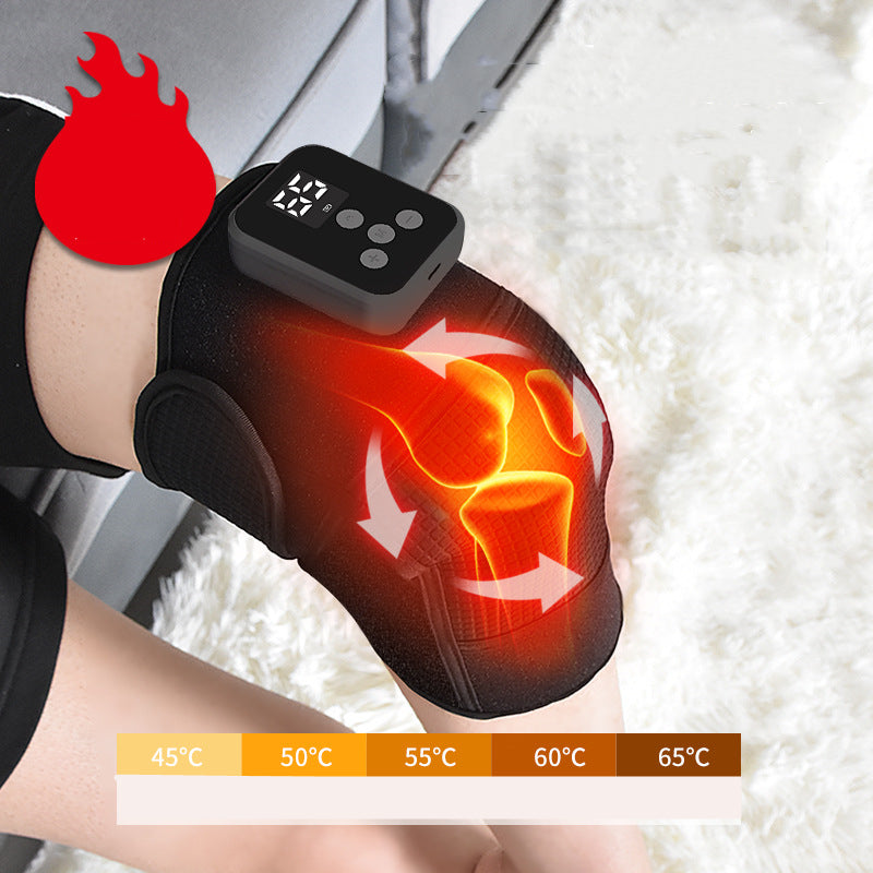 Targeted pain relief for rheumatoid arthritis with the Heated Knee Massager Electric Knee Pad, close up