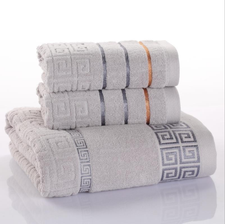 Colorful Three-Piece Cotton Towel Set