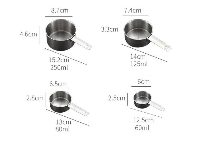 Stainless Steel Measuring Cup and Spoon Set