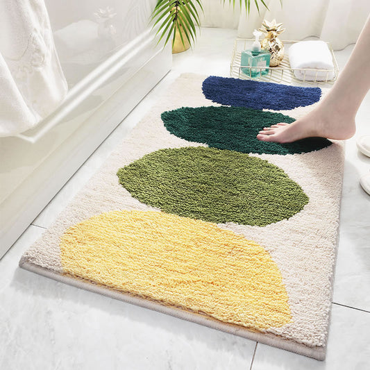 Non-Slip Flocking Bath Mat. User friendly for those with autoimmune diseases, close up