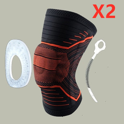 Knee Protector Brace With Silicone Spring Knee Pad