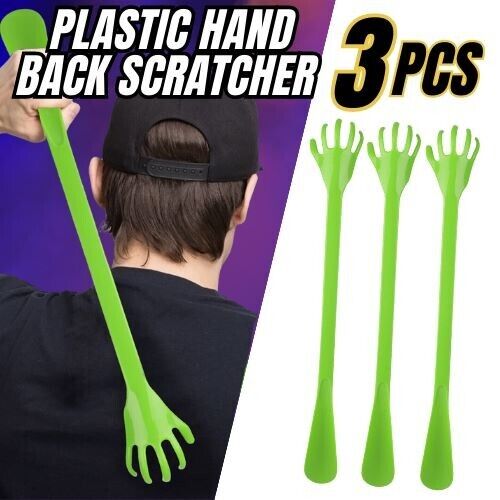 3 Pack-Long Handle Plastic Back Scratcher & Shoe Horn Combo Pack