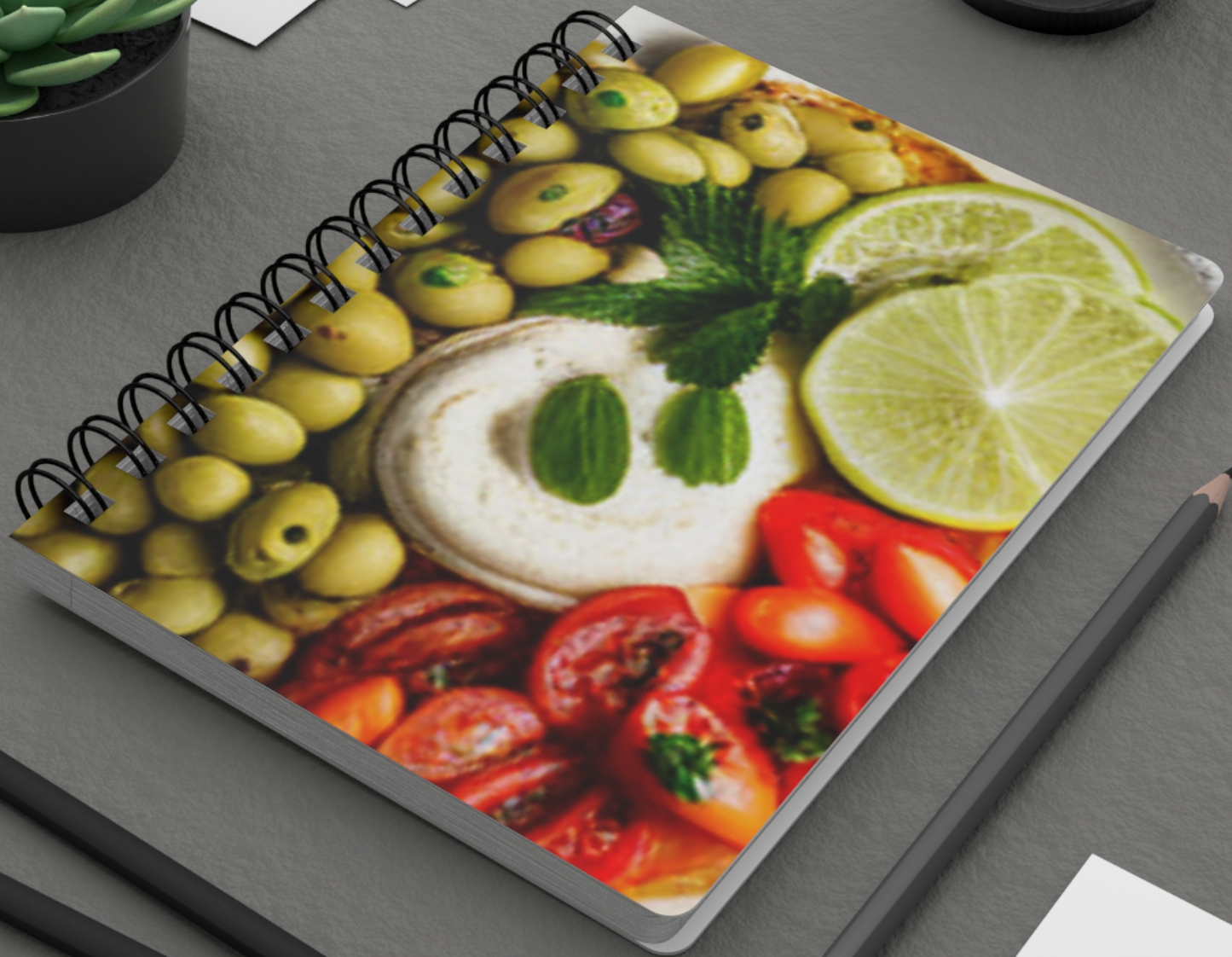 Food Cuisine Spiral Bound Journal