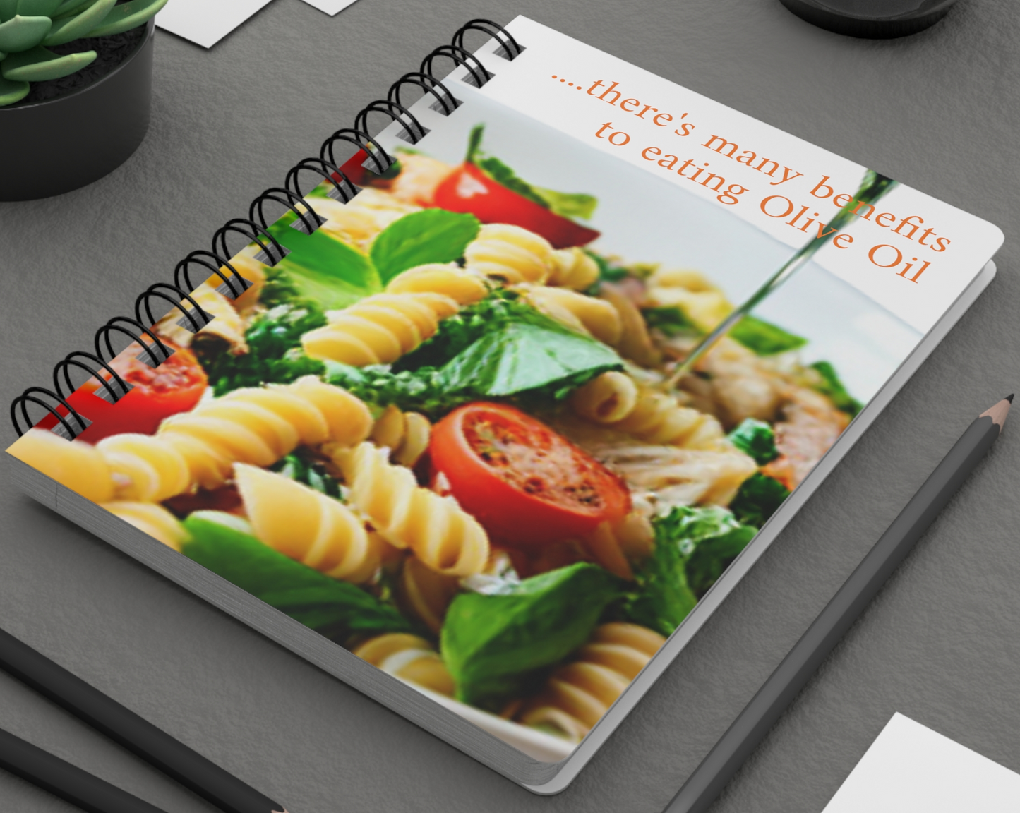 Food journaling notebook for  arthritis disorder, close up