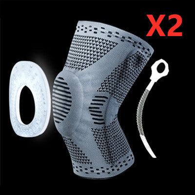 Knee Protector Brace With Silicone Spring Knee Pad