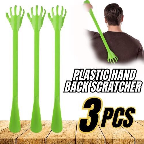 3 Pack-Long Handle Plastic Back Scratcher & Shoe Horn Combo Pack