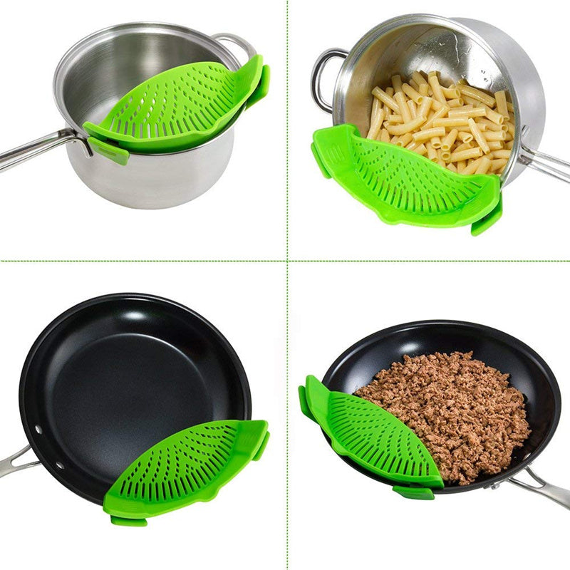 Kitchen Food Strainer for Pots, Pans, and Bowls